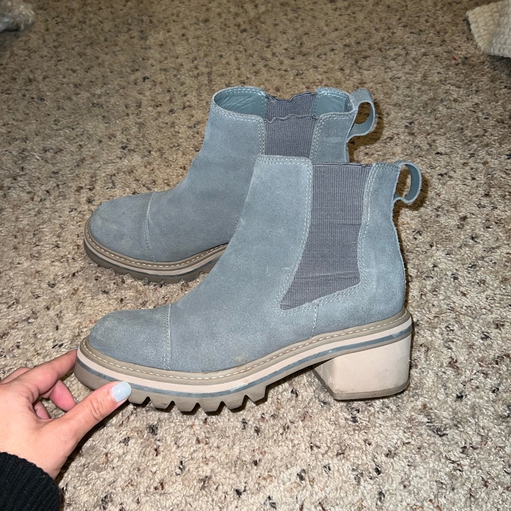Bernardo Light blue Chelsea boots